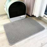 Kassiliivamatt Lemmikloomak&auml;imla veekindel kahekihiline lemmikloomaliivakasti matt Libisemisvastane liiv Kassipestav matt Puhas padi lemmiklooma puhastustarvikud 30x30cm hall