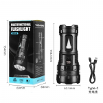 7LED-i tugeva valgusega suure v&otilde;imsusega LED-taskulamp Laetav USB-taskulamp pikamaa taskulamp kalap&uuml;&uuml;k COB-valgusega