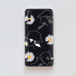 Peaceminusone GD TPU &uuml;mbris iPhone XR 7 8 14 15 11 12 13 X XS Pro Max jaoks Xiaomi Redmi 13C Note 9 Samsung A22 S23 S24 Ultra Plus VIVO jaoks Xiaomi Poco X4 Pro 5G tuhmkollane