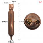 128X16Mm k&uuml;lmik s&uuml;gavk&uuml;lmik &uuml;he toruga filter, kuivati ​​tarvikud jahutus 19MM Double Tail