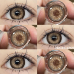 1 paar 14,5 mm suure l&auml;bim&otilde;&otilde;duga v&auml;rvilised kontaktl&auml;&auml;tsed Suured silmad mustad kontaktl&auml;&auml;tsed silmadele Pruunid l&auml;&auml;tsed Kosmeetilised kontaktl&auml;&auml;tsed