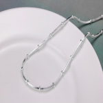 925 Sterling H&otilde;be 20 tolli Kaelakee Madu Kett Ilus Lihtne Helmes Naistele Pulma Moeehted J&otilde;ulukingitused 50cm 20inches
