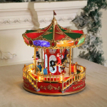 Valgustage muusikaga J&otilde;ulumuusika kasti muusikakasti karussell j&otilde;ulukingituste kaunistused top roheline