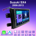 2 DIN Android Carplay autoraadio Suzuki SX4 2006-2013 jaoks multimeediam&auml;ngija p&otilde;hiseade stereo GPS-navigatsioon BT WIFI 2+32 GB 2+32GB