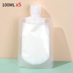 30/50/100 ml korduvt&auml;idetavad pakendikotid Travel Essentials Lotion Kosmeetika &Scaron;ampoon Du&scaron;igeel Kaasaskantavad kotid Meigivedeliku pudelid