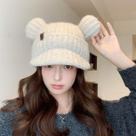 Naised S&uuml;gis Talvine Soe Paks K&otilde;rvakaitse Peaked M&uuml;ts K&uuml;lm Sametine Kootud M&uuml;tsid Armas Armas Karum&uuml;tsike One Size khaki