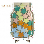 Puidust preemiapurk 25 v&auml;rvilise t&auml;hega alus Lapsed &Otilde;pilased Positiivne k&auml;itumine Saavutus Julgustamine Preemias&uuml;steem &Otilde;petaja Lapsevanem Klassiruum mitmev&auml;rviline