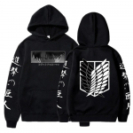 Kuum Anime Attack on Titan Hoodies Levi Shingeki No Kyojin Print Kapuutsiga meeste Naiste riided Suures suuruses dressipluus Harajuku Pullover XL