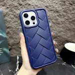 Luksuslik kootud mustriga telefoni&uuml;mbris iPhone 16 Pro Max 15 Plus 14 12 11 pehmete TPU &uuml;mbriste kate For iPhone 16 must