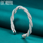 925 h&otilde;bedane naiste ja meeste v&otilde;rgust laia kootud k&auml;ev&otilde;ru Moodsad pulmaehted 50MM