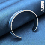 925 Sterling h&otilde;bedane &uuml;mmargune sile 12 mm reguleeritav k&auml;ev&otilde;ru Moodsad pulmaehted 67MM