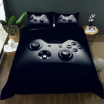 M&auml;ngupuldi tekikatte komplekt Juvenile Hand Skeleton Gamepad Twin voodipesu komplekt Teismelistele poistele Kolju M&auml;ngija Queen Size Pol&uuml;esterst tekikate 70x133cm 2pcs