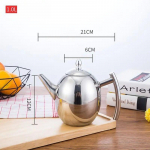 Paksendatud roostevabast terasest 1-2L teekann, lilledega teekann, kurn Hotelli restoran Restoran Cook Teekann induktsioonpliit