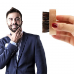 SHOP-STORY - Brosse &agrave; Barbe en Poils de Sanglier 100% Naturel Ronde Homme Barbu Beard Neuf