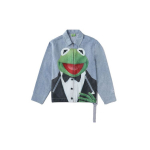 Li Ning X Disney Muppets Comet Kollektsioon Koomiksiprindiga Pestud Denimjakk Meeste Jakk Helesinine AJDR419-2 XL