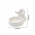 K&uuml;&uuml;nlajalg kodusisustus, keraamiline kummitus Halloweeni dekoratiivtass, k&uuml;&uuml;nlajalad, peokaunistus, multifilmi kaunistused, teek&uuml;&uuml;nla kinkekarp