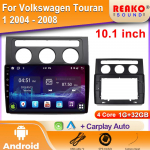 Autoraadio Android Volkswagen Touran 1 2004 - 2008 jaoks GPS-navigatsioon 5G Video Autostereo Wifi Multimeediam&auml;ngija 2din DVD 4 core 1GB+32GB carplay