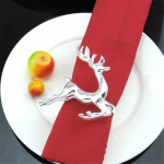 Weihnachten Deer Schneeflocke Serviette Ring Halter Hochzeit Antike Party Tisch 1pcs