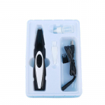 Koera kassi k&uuml;&uuml;nte juuksel&otilde;ikur veski lemmikloomade hooldamise t&ouml;&ouml;riist elektriline l&otilde;ikamisl&otilde;ikur USB Laetav madala m&uuml;ratasemega koerak&auml;pa pardlil&otilde;ikur must