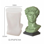 David Head vaas silikoonvorm DIY k&auml;sitsi valmistatud inimkeha skulptuur lillepott vaikvorm krohv k&auml;sit&ouml;&ouml; valuvorm kodukaunistus