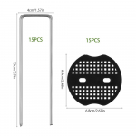 U-kujulised maapinnakinnitused Aiakinnitused Raskeveokite Metallist Kinnitusvahendid Umbrohut&otilde;rje Maastikukanga Kunstmuru Kinnitamiseks