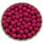 Kodu Peotarbed lahtised helmed hulgim&uuml;&uuml;k kaelakee k&auml;ev&otilde;ru DIY ehted tarvikud k&auml;sit&ouml;&ouml; ripats &uuml;hev&auml;rviline 8 mm 40 tk roosa punane v&auml;rv