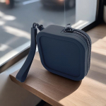 Silikoonist korraldaja rahakott M&uuml;ndikott Lihtne veekindel t&otilde;mblukuga kosmeetikakott K&otilde;rvaklapikott &otilde;pilastele V&auml;ike kandiline kott must