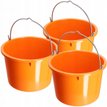 KADAX Wiadro Wiaderko Budowlane 20L 40kg mocne 3szt.