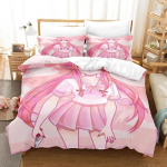 Anime Future Diary Yuno Gasai Voodipesukomplekt Poisid T&uuml;drukud &Uuml;hekohaline Kuninganna Suurus Tekikott Padjap&uuml;&uuml;r Voodi Lapsed T&auml;iskasvanud Kodu Tekstiil AU King 240x210cm