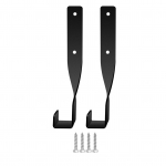 4 tk kettsae hoidiku kronstein, seinale paigaldatav seljakoti puhuri rack HeavyDuty garaažit&ouml;&ouml;riist ja 2pcs must