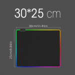 8 Valgustusrežiimi RGB Suur Hiirematt Puutekontroll LED M&auml;nguhiire matid Libisemiskindel Kummist Lauapadjad Arvutilaud Klaviatuurimatt