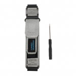 Nailonist kellarihm Huami T Rex Ultra nutikellale konksu ja aasaga kinnitusega, hingav kootud asendusrihm Black