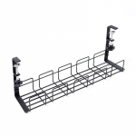 Lauaalune hoiuriiul metallist kaablikanal arvutilaua juhtmekorraldaja ilma perforeeritud k&ouml;&ouml;gi hoiutarvikuteta