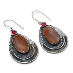 Mookaite, Rubillite Handmade 925 Sterling Silver Earring 2.36 m5e73