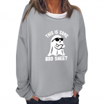 Naiste vabaaja moe vintage tr&uuml;kitud pikkade varrukatega O-kaelusega kampsun, kihiline pullover XXXL roosa