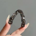 Mini juukseklambrid naistele V&auml;ikesed rippumisvastased metallist k&otilde;rge hobusesabaga juuksek&uuml;&uuml;nistega peakatted juuste aksessuaarid