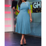 YYFS Naiste mood suvine kevadine &uuml;hev&auml;rviline printimine l&uuml;hikeste varrukatega O-kaelusega k&otilde;rge v&ouml;&ouml;kohaga vabaajakleidid S