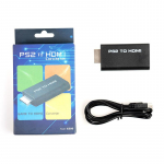PS2-HDMI-muunduri adapter, M209 &ndash; toetab k&otilde;iki PlayStation 2 kuvarežiime, 3,5 mm heliv&auml;ljund, Plug and Play, USB-kaabli toitega 3.4*7.3*1.4cm must