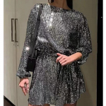 Mood S&auml;delev P&auml;rliv&auml;rvi V&ouml;&ouml;koht &Otilde;htukleit Seelik Naiste Kleit XXXL puhas