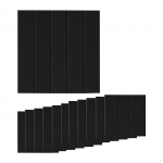 12 Pack Tile Sheet Stickers for Noise Control in Living