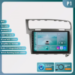 Hizpo Hizpo 10.1 Carplay 4G 2 Din Android 13 Autoraadio Volkswagen Golf 7 2013 - 2017 jaoks Must Hall Videos&uuml;steem GPS DSP Intelligentene Autoradio RDS P1 G 4Core 1G 32G AI
