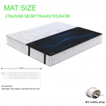 27 &times; 76 tolline maandusmatt paremaks uneks, valu vaigistamiseks ja stressi v&auml;hendamiseks &ndash; maandusjuhega maandusmatt, ideaalne magamiseks EU Plug