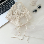 Puuvillane linasest pitsist kolmnurkne sall naistele kevadel s&uuml;gisel ja suvel V&auml;ike lilleline v&auml;ike sall peapaela kaunistus &otilde;hukese stiiliga m&auml;hitud siidist sall 40*40*62cm