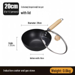 20 cm katmata minipann induktsioonpliitidele &ndash; kompaktne, kerge, ideaalne &uuml;hele inimesele kasutamiseks 20cm mini pot + glass lid