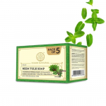 Khadi Natural Neem Tulsi Soap | Handmade Bathing Soap | Herbal Soap for Removing Dirt | All Skin Types| (Pack of 5) (5x125 g) (625 g)