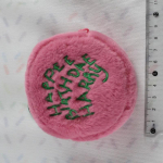 Roosa Mini &Uuml;mmargune Meigikott M&uuml;ndikott K&otilde;rvaklappide Kaardihoidik Armas Pl&uuml;&uuml;sist Kaasaskantav Koogikujuline Kott Hoiustamiseks 8.5*8.5cm