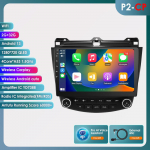 Ossuret Juhtmevaba Carplay Android 13 UIS7862S 2din Autoraadio Multimeediam&auml;ngija Honda Accord 7 2003-2007 jaoks 4G Navigatsioon GPS BT Roolinupu Kontroll RDS Bluetooth DVR P2CP 4Core 2G 32G AI