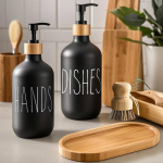 500 ml korduvt&auml;idetav vannitoa t&uuml;hi palsam du&scaron;ipressi pudel Vedeliku dosaator k&ouml;&ouml;gin&otilde;ude ja k&auml;teseebi dosaator