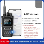 UV110D raadiosaatja 1 tk pika tegevusraadiusega kaasaskantav k&auml;sirakendus raadiosaatja Blue-tooth telefoni APP programmeerimine kahesuunaline raadio UV110D APP black