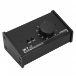 Passiivne monitorikontroller XLR ja 3,5 mm liides Suur helitugevuse nupp Vaigistusjuhtimine Passiivne stereo